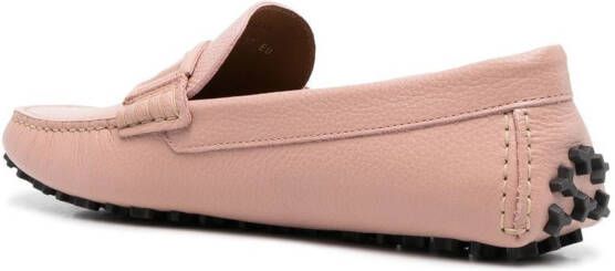 Bally Loafers met logoplakkaat Roze