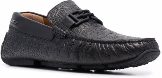 Bally Loafers met logoplakkaat Zwart