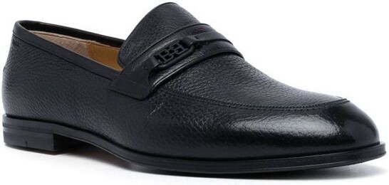 Bally Loafers met logoplakkaat Zwart