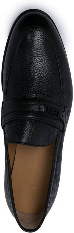 Bally Loafers met logoplakkaat Zwart