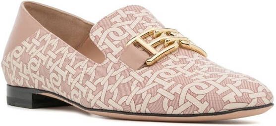 Bally Loafers met logoprint Roze