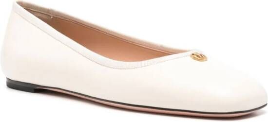 Bally Ballerina's met logoplakkaat Beige