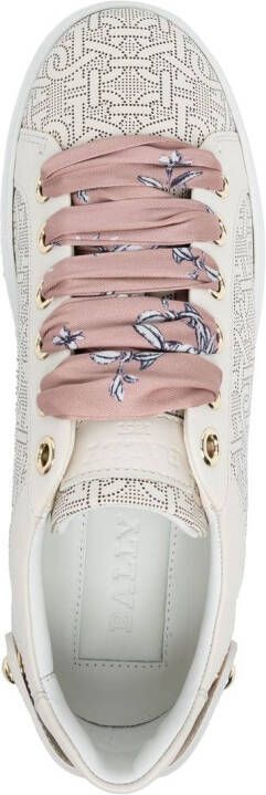 Bally Malya sneakers met monogram Wit