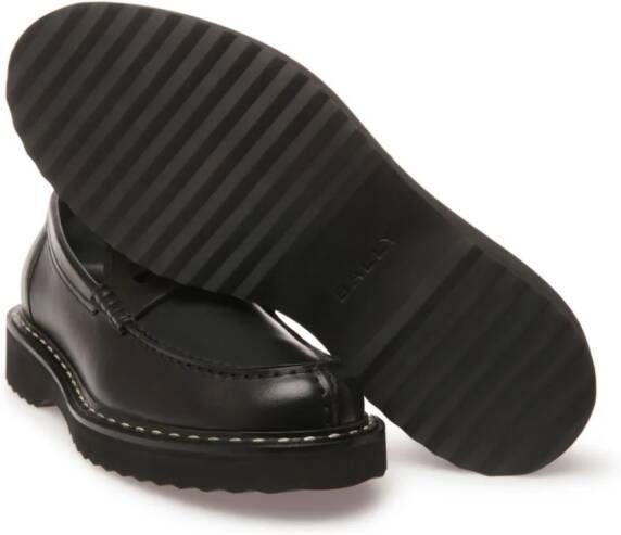 Bally Necko leren loafers Zwart