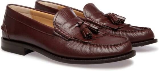 Bally Oregan leren loafers met kwastje Bruin