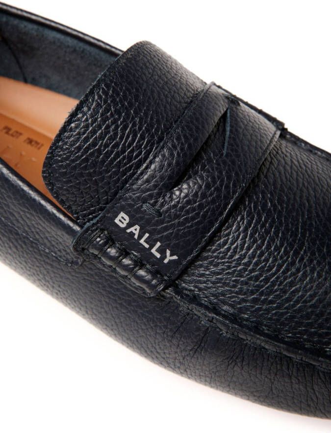 Bally Palsy leren loafers Zwart