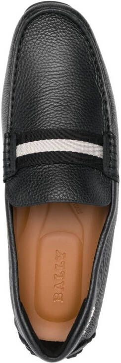 Bally Pearce loafers met gestreepte afwerking Zwart