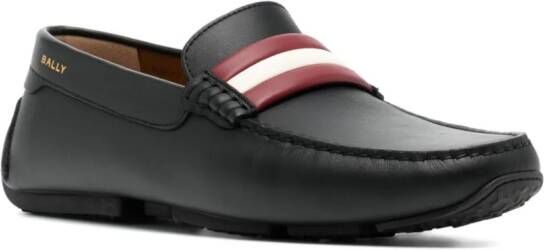 Bally Pilot leren loafers Zwart