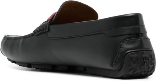 Bally Pilot leren loafers Zwart