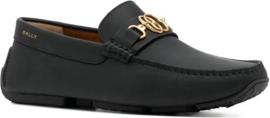 Bally Pilot leren loafers Zwart