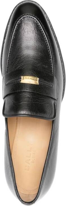 Bally Plume leren loafers Zwart