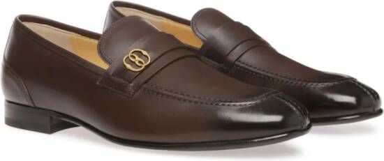 Bally Sadei loafers met logoplakkaat Bruin