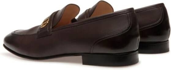 Bally Sadei loafers met logoplakkaat Bruin