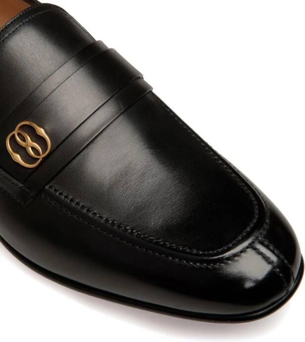 Bally Sadei loafers met logoplakkaat Zwart