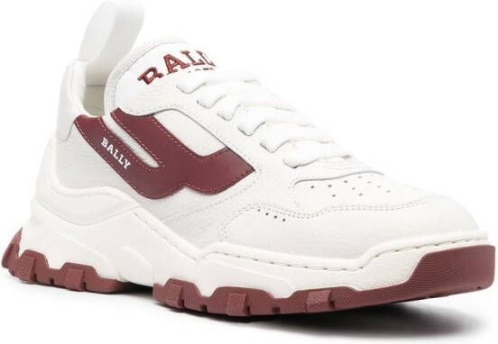 Bally Sneakers met geborduurd logo Wit