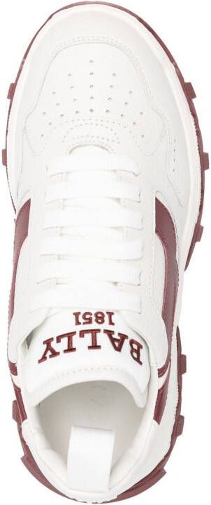 Bally Sneakers met geborduurd logo Wit