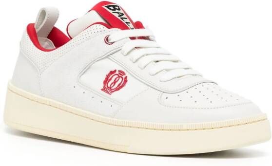 Bally Sneakers met geborduurd logo Wit