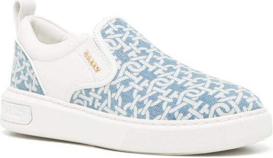 Bally Sneakers met logoprint Blauw