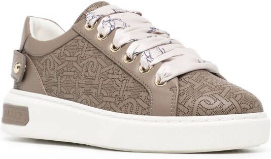 Bally Sneakers met logoprint Bruin