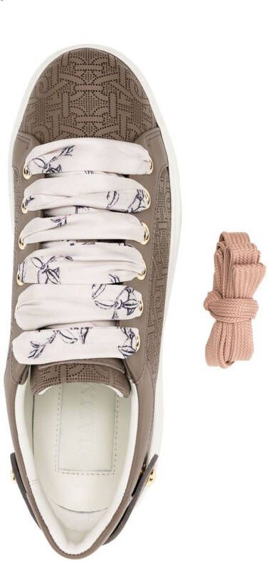 Bally Sneakers met logoprint Bruin