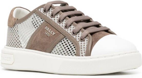 Bally Sneakers met mesh Bruin