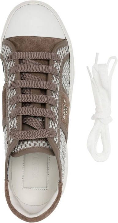 Bally Sneakers met mesh Bruin