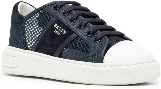 Bally Sneakers met mesh vlak Blauw