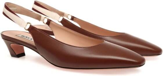 Bally Sylt leren pumps Bruin