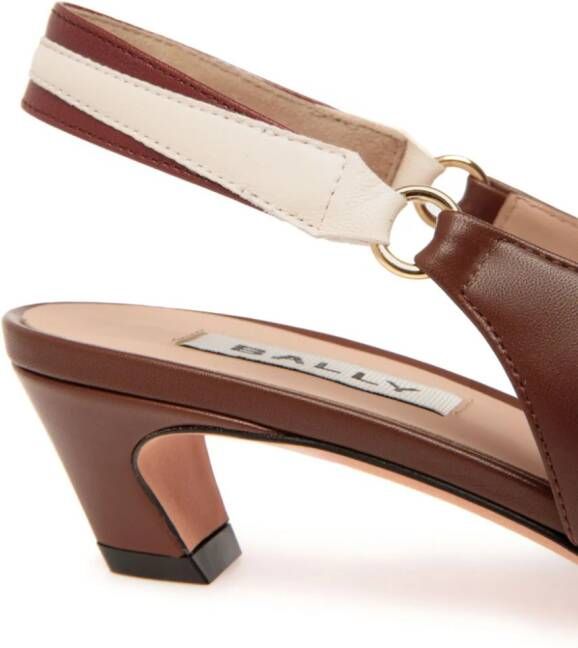 Bally Sylt leren pumps Bruin