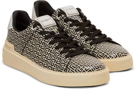 Balmain B-Court Flip leren sneakers Zwart