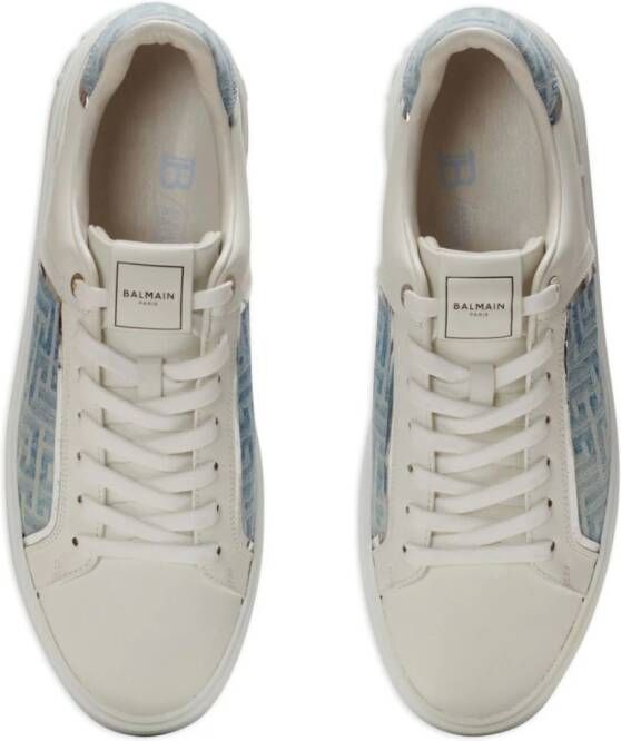 Balmain B-Court leren sneakers Wit