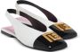 Balmain Platte Eden slingbacks in tweekleurig leer White Dames - Thumbnail 10