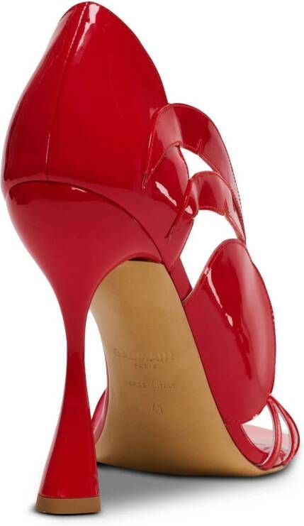 Balmain Eden leren sandalen Rood