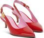 Balmain Eva kitten slingbacks in lakleer Red Dames - Thumbnail 10