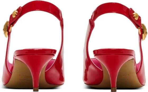 Balmain Lakleren slingbacks pumps Rood