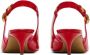 Balmain Eva kitten slingbacks in lakleer Red Dames - Thumbnail 11