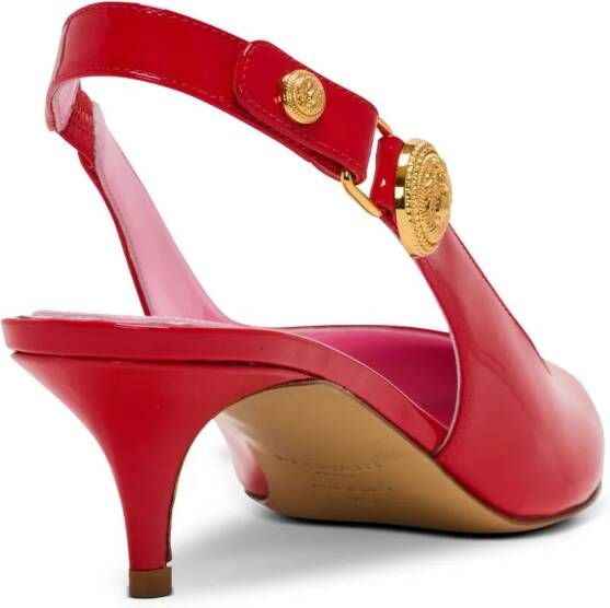 Balmain Lakleren slingbacks pumps Rood