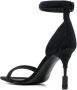 Balmain Moneta leather sandals with micro beads Black Dames - Thumbnail 8