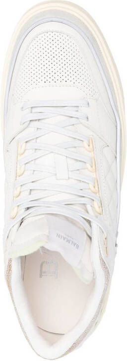 Balmain Sneakers met gewatteerd vlak Wit