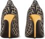 Balmain Ruby stiletto's met jacquard monogram Black Dames - Thumbnail 10