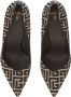 Balmain Ruby stiletto's met jacquard monogram Black Dames - Thumbnail 11