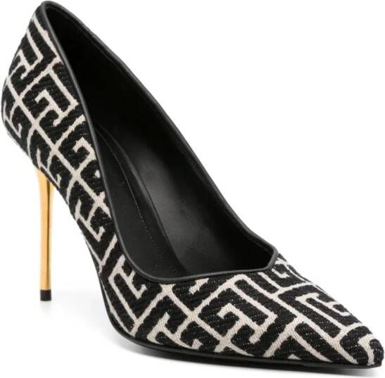 Balmain Ruby pumps met monogram Wit