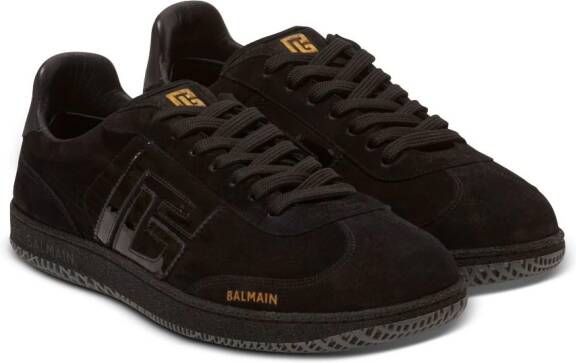 Balmain Suède sneakers Zwart