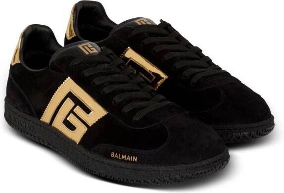 Balmain Suède sneakers Zwart