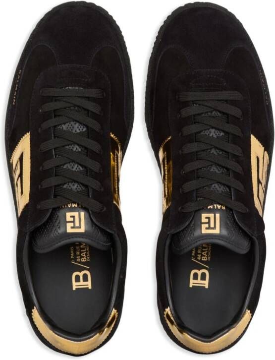 Balmain Suède sneakers Zwart