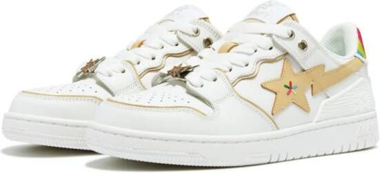 BAPY BY *A BATHING APE Sk8 Sta leather sneakers Wit