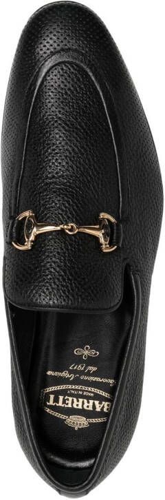 Barrett horsebit-buckle leather loafers Zwart