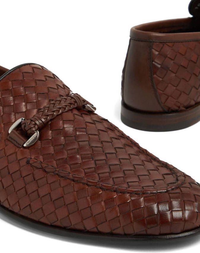 Barrett Leren loafers Bruin