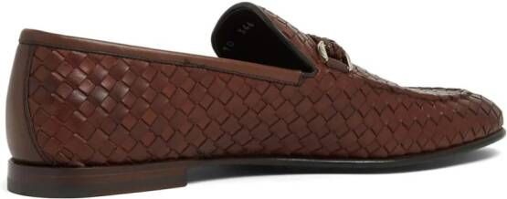 Barrett Leren loafers Bruin