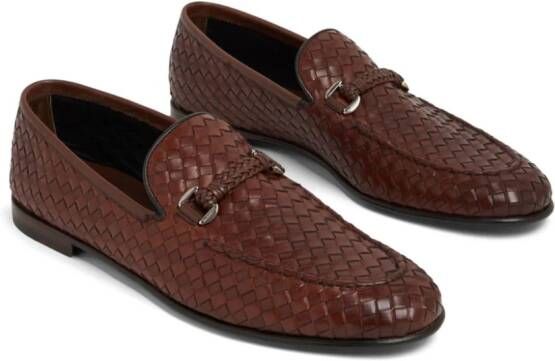 Barrett Leren loafers Bruin